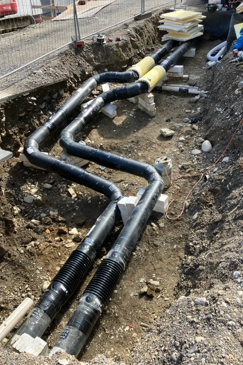 Nachdämmung von Fernwärmeleitungen