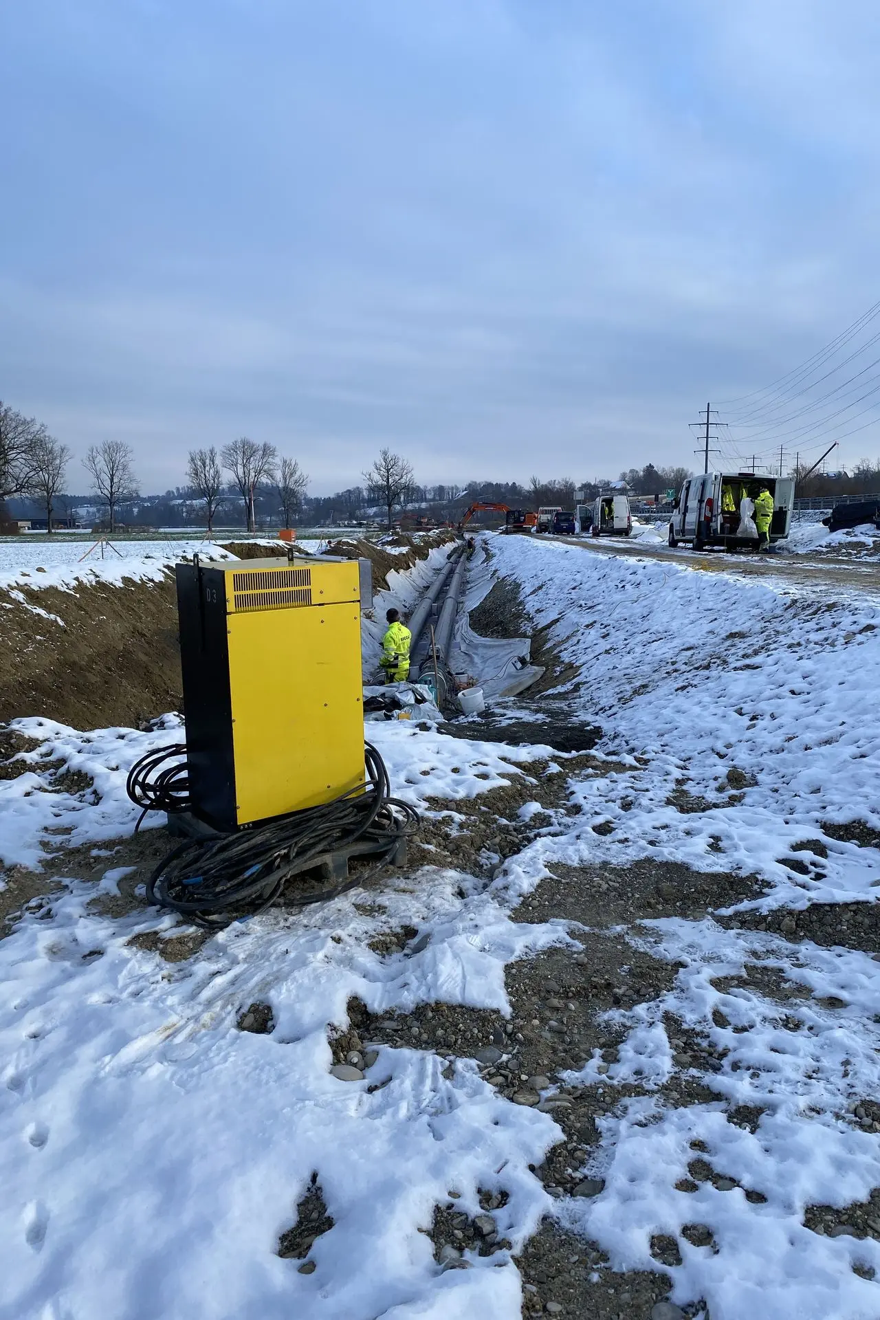 Vorspannung von Rohrleitungen